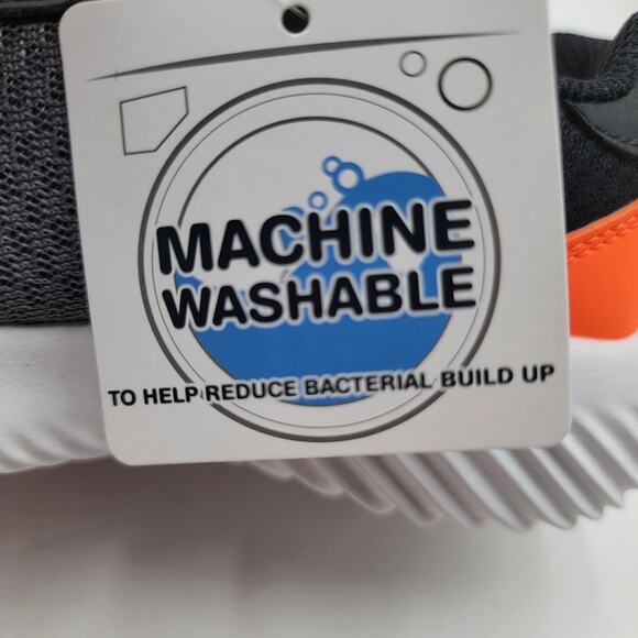 Skechers Bounder Kids Sz 11 Charcoal/Orange 403908L/CCOR NIB - Picture 10 of 12